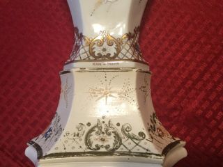 Antique French Porcelain Hand Painted Table Lamp 31 