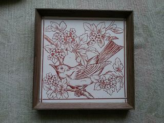 Framed Bird Tile