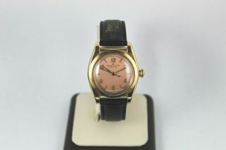 Vintage Rolex Oyster Perpetual Bubbleback Wristwatch 14k Rose Gold Ref.  3131