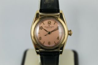 Vintage Rolex Oyster Perpetual Bubbleback Wristwatch 14K Rose Gold Ref.  3131 2