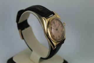 Vintage Rolex Oyster Perpetual Bubbleback Wristwatch 14K Rose Gold Ref.  3131 4