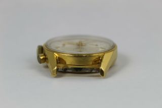 Vintage Heuer Carrera Chronograph Wristwatch Solid 18kt Gold Valjoux 72 5