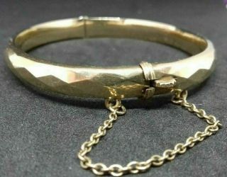 Vintage Ladies 9ct 375 Gold Bangle Bracelet