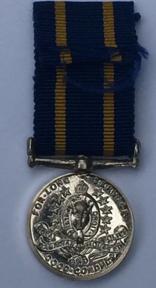 Rcmp Long Service Medal Miniature King George Vi