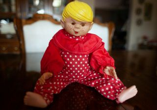 SET OF TWO RARE Vintage Dennis The Menace Dolls from 1958 2