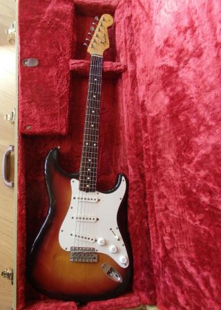 1982 Fender Japan Vintage Jv Stratocaster St62stratocaster Fullerton Red Bobbins