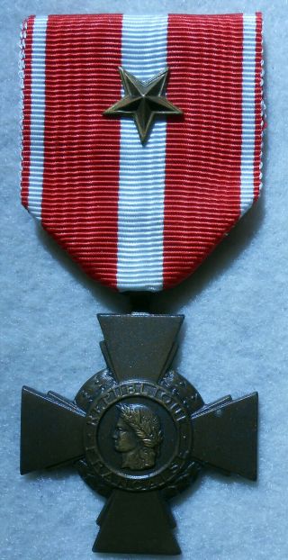 XM31 French Cross of Valor,  with one star 2