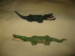 Pech Hermanos & Teixidor Spain Vintage 1950s Crocodile Rubber Play Set Figures