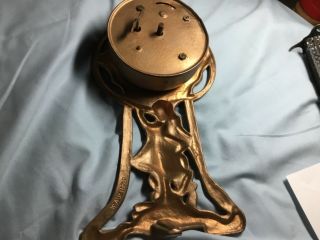 1880’s?? Antique ART NOUVEAU “Girl in Flowing Dress” DESK CLOCk’ 4