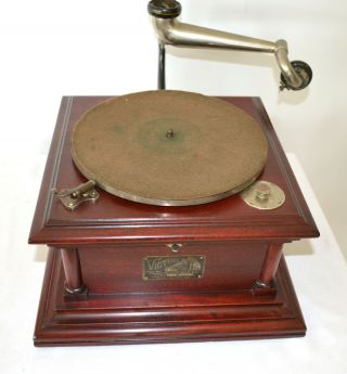 ANTIQUE VICTOR IV PHONOGRAPH WITH HORN,  BONUS - WE SHIP WORLDWIDE 6