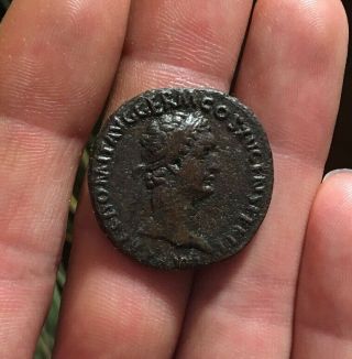 Ancient Roman Coin Ae As Domitian 92 - 94ad Moneta Avgvsti Sc Ric756 9.  54g