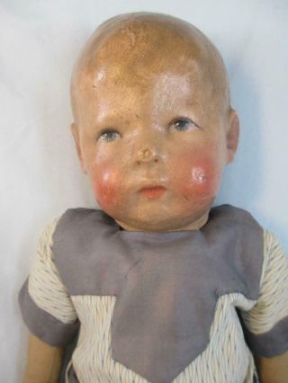 Antique Kathe Kruse Doll Slant Wide Hip 1st Model 16 " Toddler