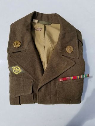 Ww2 Us Army Ike Jacket Srg 1st Class Strategic Air Force 8th Air Corps 36r