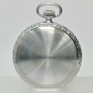 Waltham 16 Size Open Face Pocket Watch in a Illinois Spartan Case Running 3