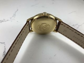 Vintage Omega Seamaster ref 166001 Solid 18k Gold 34.  5 mm 565 Movement 5