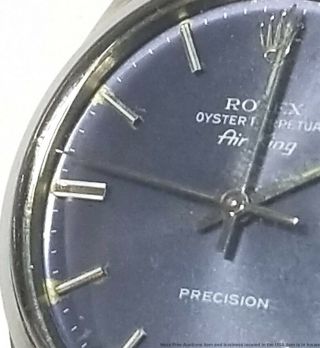 Vintage 1980s Rolex Air - King Precision 5500 Mens Steel Watch w Box 6