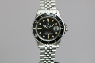 Rolex Submariner 1680 “Red Sub” Vintage Automatic Dive Watch Circa 1970s 2