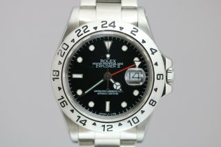 Rolex Explorer II 16550 Black Dial Stainless Steel Vintage Watch 1980s R Series 2