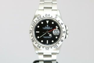Rolex Explorer II 16550 Black Dial Stainless Steel Vintage Watch 1980s R Series 3