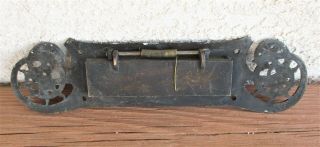 Vintage Brass Metal Spring Loaded Door Letter Mail Slot 2