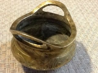 Chinese Bronze Incense Burner Xuande Marks Ming Tripot 2
