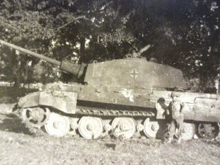 Ww2 Photo Of A Captured German King Tiger From Spzabt 503.