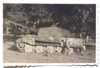 WW2 photo of a captured German King Tiger from sPzAbt 503. 2
