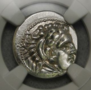 Ngc Au.  Alexander The Great Drachma.  Zeus,  Hercules Spectacular Ancient Greek Coin