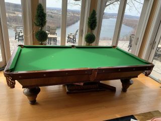 Antique Pool Table The Brunswick - Balke Collender Co