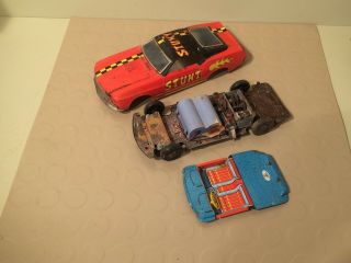 Vintage Tin Litho Ford Mustang Mach 1 Stunt Car A101