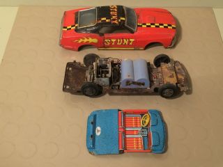 Vintage Tin Litho FORD MUSTANG MACH 1 STUNT CAR A101 6