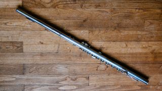Antique Bonneville 2099 French Professional Silver Head Flute c.  1890 6