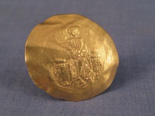 ANCIENT BYZANTINE COIN AD 1118 - 1143 JOHN II HYPERPYRON GOLD VF 7
