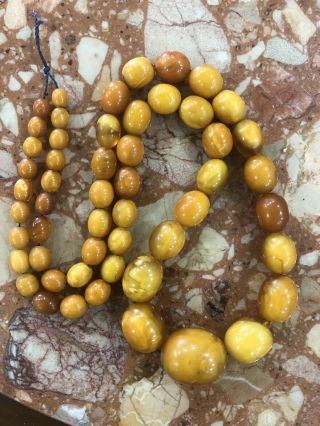 Antique Natural Amber Necklace 72g