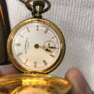 Vintage Sears Roebuck Co.  Minute Man Hunter Case Pocket Watch & Box 4