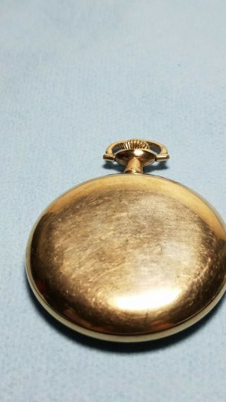 1905 WALTHAM POCKET WATCH,  7J. ,  SIZE 12s,  GOLD - FILLED 14413931 20 years 2