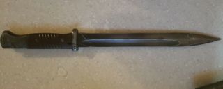 WW2 K98 Mauser Bayonet With Scabbard Made By bym 5