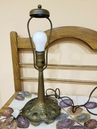 Vintage Art Nouveau Cast Metal R B Co 9328 Table Boudoir Lamp Great