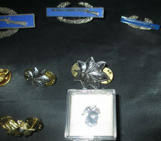 US MILITARY PINS & PATCHES EAGLE DUCK PURPLE HEART Sterling Silver 10K Gold RCAF 3