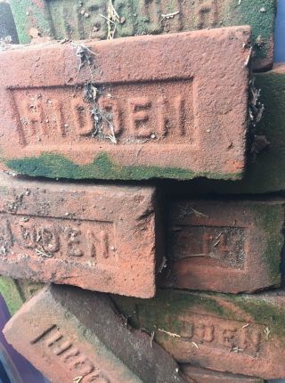 Vintage " Hidden” Brick Antique Clark Co Vancouver Washington Brickyard Red Clay