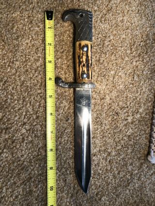 Wwii German Police Bayonet Made Into A Very Professional Fighting Knife