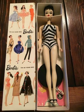 Vintage Barbie ponytail 3 brunette with 