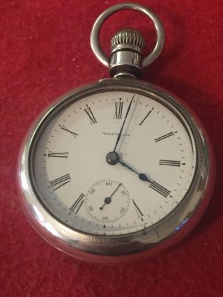 Waltham Pocket Watch,  18s,  7 J,  Swing - Out Mov’t,  Coin Case,  Pw/ps,  Runs Excel.