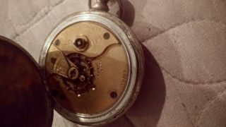 Illinois Watch Company pocket watch Fahys Monarch coin silver case 5