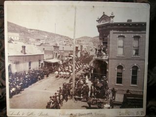 Cabinet Photo Of Black Hil Soldiers 1891 South Dakota