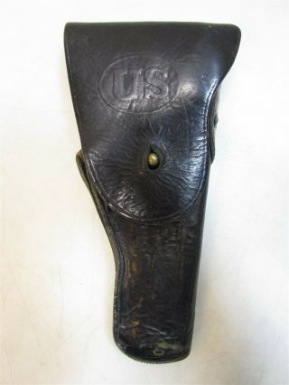 Antique Wwii Era Us Army Leather.  45 Holster Circa 1944 10 " X 5 "