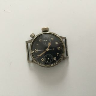 vintage mens ww2 HANHART german military issue LUFTWAFFE chronograph cal 40 12