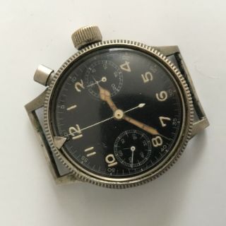 vintage mens ww2 HANHART german military issue LUFTWAFFE chronograph cal 40 4