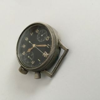 vintage mens ww2 HANHART german military issue LUFTWAFFE chronograph cal 40 9