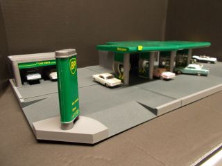 Vtg Bp Model Service Station Center/gas Station " Build Your Own " Edition Ca 1995